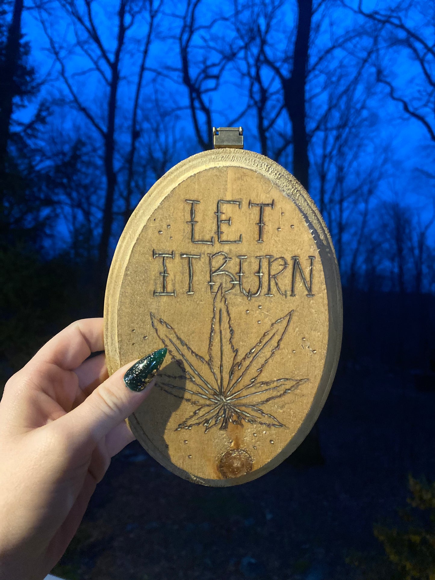 Let It Burn Plaque